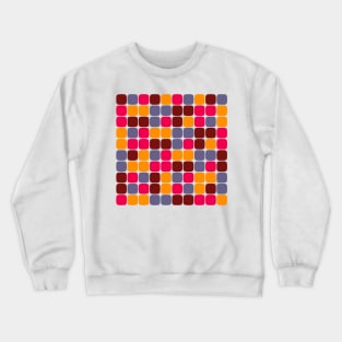 Squircle Pattern (Autumn Colours) Crewneck Sweatshirt